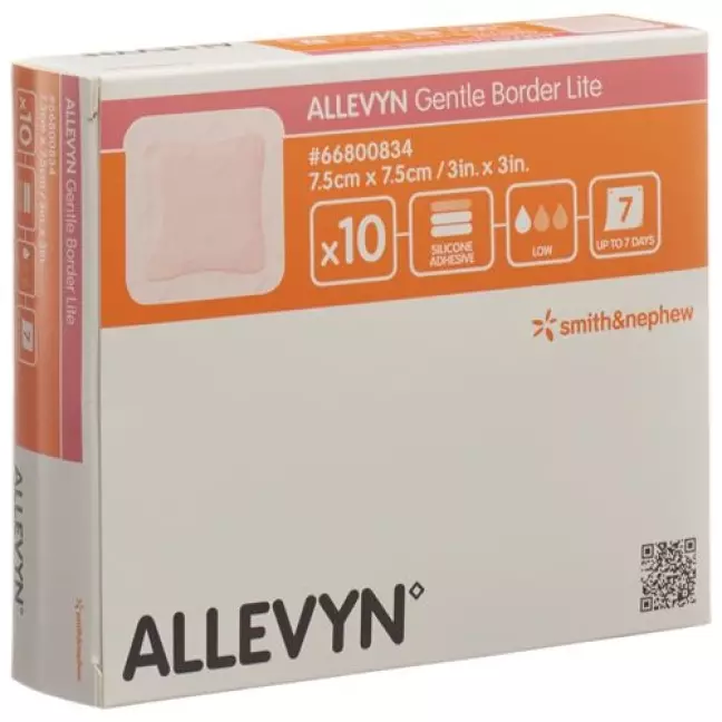 Allevyn Gentle Border Lite 7,5х7,5 см 10 шт