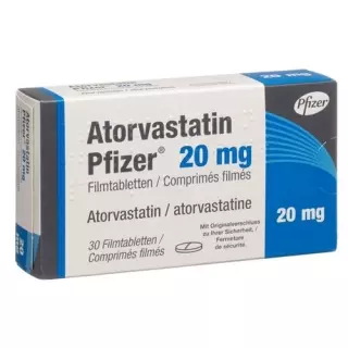 Аторвастатин Pfizer Filmtabl 20 мг 30 шт