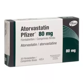 Аторвастатин Pfizer Filmtabl 80 мг 30 шт