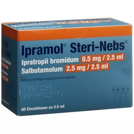 Ipramol Steri-Nebs Inhal Lös 60 Amp 2,5 мл Ipramol Steri-Nebs Inhal Lös 60 Amp 2,5 мл