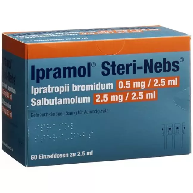 Ipramol Steri-Nebs Inhal Lös 60 Amp 2,5 мл Ipramol Steri-Nebs Inhal Lös 60 Amp 2,5 мл