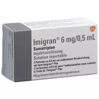 Imigran Inj Lös 6 мг/0,5 мл амп. 2 шт