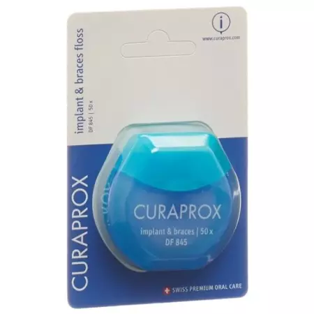 Curaprox DF 845 Нитка для імплантатів і брекетів 50 шт