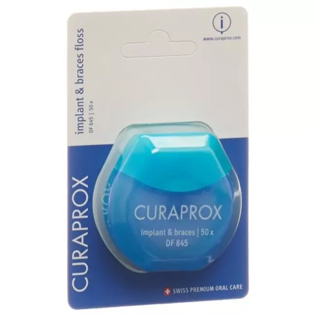 Curaprox DF 845 Нитка для імплантатів і брекетів 50 шт