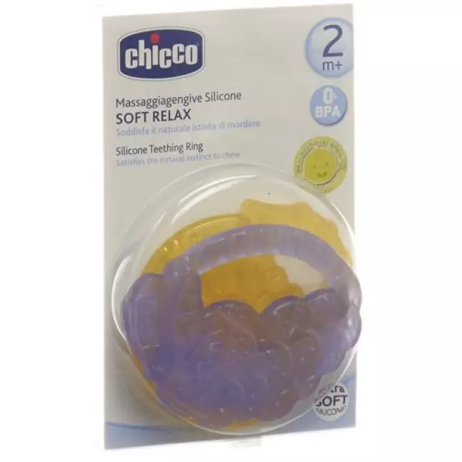 Chicco Massage Beissring Silikon Zit/tra 2+m 2 штуки Chicco Massage Beissring Silikon Zit/tra 2+m 2 штуки