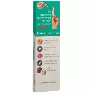 Швидкий бинт для пальців Askina Finger Bob білий 12 х 6 шт