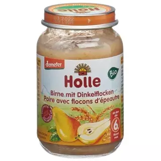 Груша Holle з пластівцями полби Demeter Organic 190 г