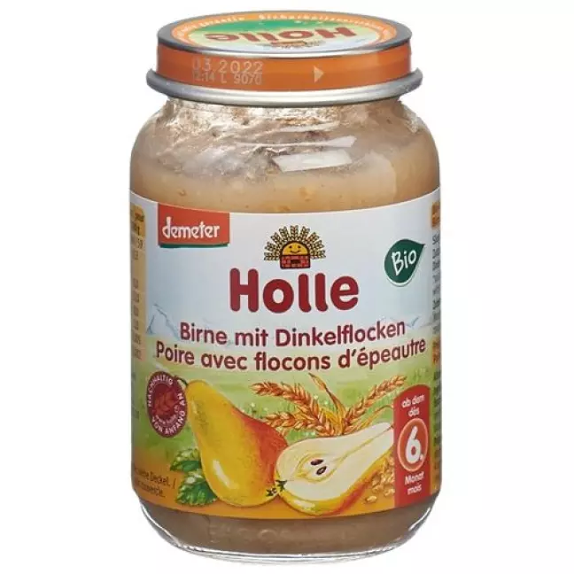Holle Birne Dinkel Flocken 190 g Holle Birne Dinkel Flocken 190 g