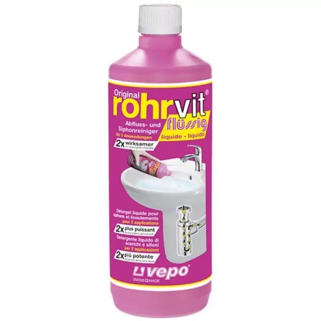 Rohrvit drain cleaner liq готовий до використання 1000 мл