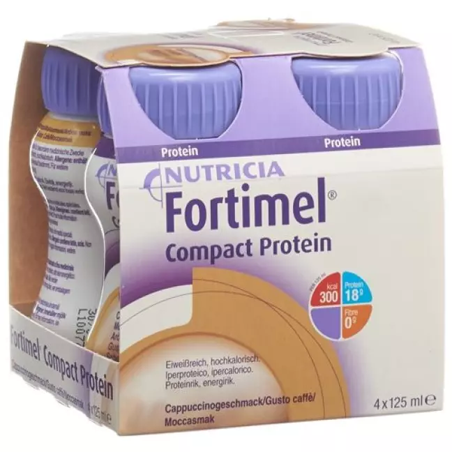 Fortimel Compact Protein Cappuccino 4 пляшки 125 мл