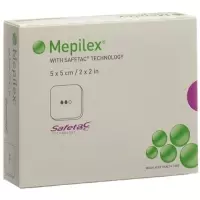 Пінна пов&#39;язка Mepilex Safetac 5х5см силіконова 5 шт