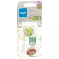 MAM Air Nuggi силікон 0-6 місяців 2 шт