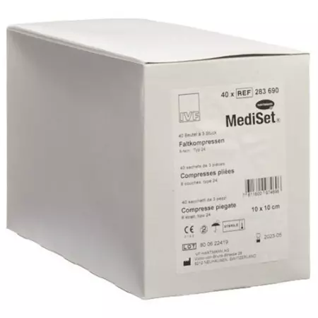 MediSet Faltkompressen Typ 24 8-fach 10x10см 3 штуки MediSet Faltkompressen Typ 24 8-fach 10x10см 3 штуки