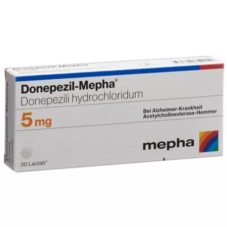 Донепезил-Мефа Лактаб 5 мг 30 шт Донепезил-Мефа Лактаб 5 мг 30 шт