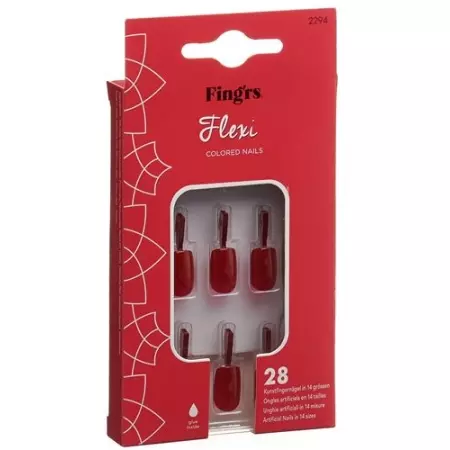 FINGRS Flexi Nails Classic Red