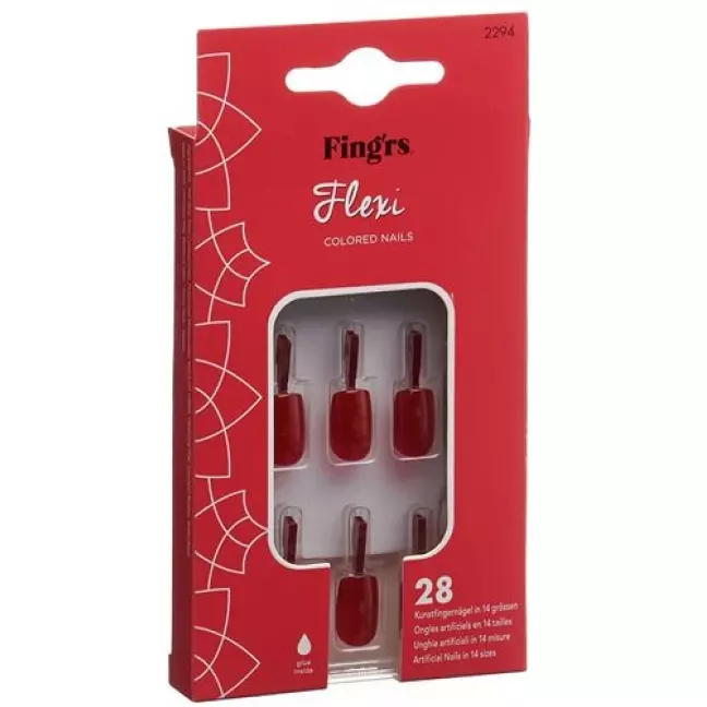 FINGRS Flexi Nails Classic Red