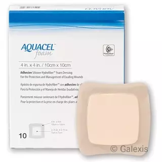 AQUACEL Foam Піна перев'язувальна клейка 17,5х17,5см 10 шт.