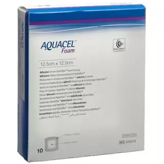 AQUACEL Foam Піна клей перев&#39;язувальний 12,5х12,5см 10 шт.