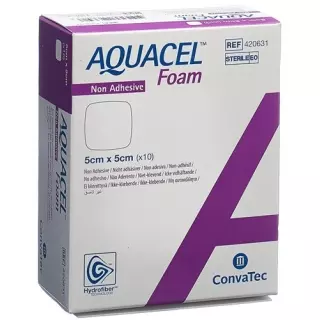 AQUACEL Піна поролонова пов&#39;язка неклейка 5х5см 10 шт