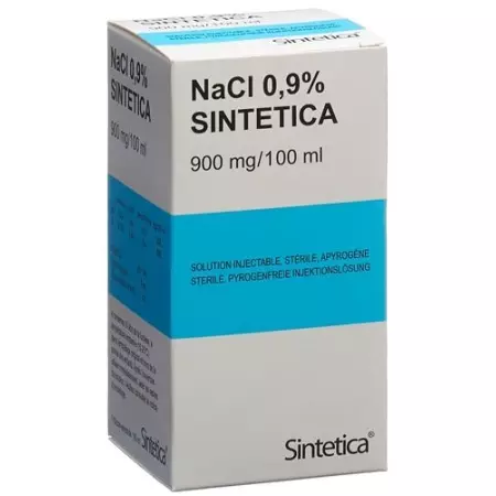 NaCl 0,9% Sintetica Inj Lös 900 мг/100 мл 100 мл флакон