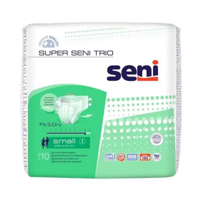 Труси при нетриманні Super Seni Trio S 3. Закрита система потужності всмоктування