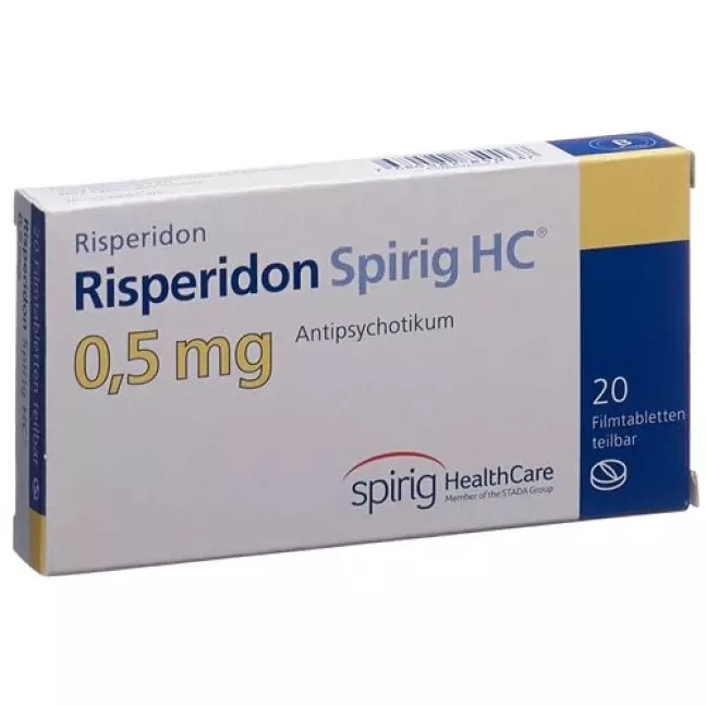 Risperidone Spirig HC Filmtable 0,5 мг 20 шт Risperidone Spirig HC Filmtable 0,5 мг 20 шт