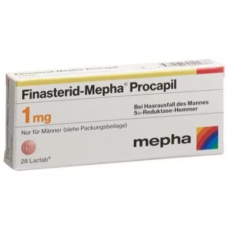 Фінастерид-Мефа Прокапіл Лактаб 1 мг 28 шт Фінастерид-Мефа Прокапіл Лактаб 1 мг 28 шт