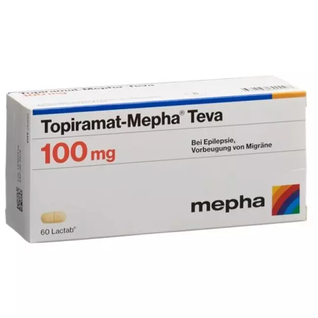 Топірамат-Мефа Тева Лактаб 100 мг 60 шт Топірамат-Мефа Тева Лактаб 100 мг 60 шт