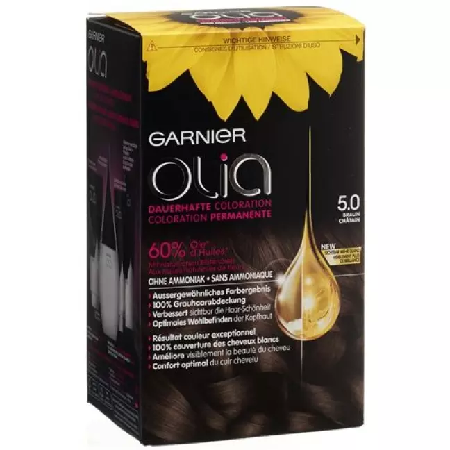 Olia Haarfarbe 5.0 Braun Olia Haarfarbe 5.0 Braun