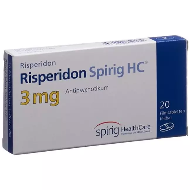 Risperidone Spirig HC Filmtable 3 мг 60 шт Risperidone Spirig HC Filmtable 3 мг 60 шт