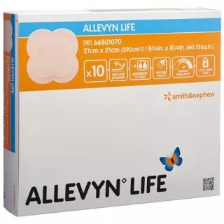 Пов'язка силіконова пінна Allevyn Life 21х21см 10шт