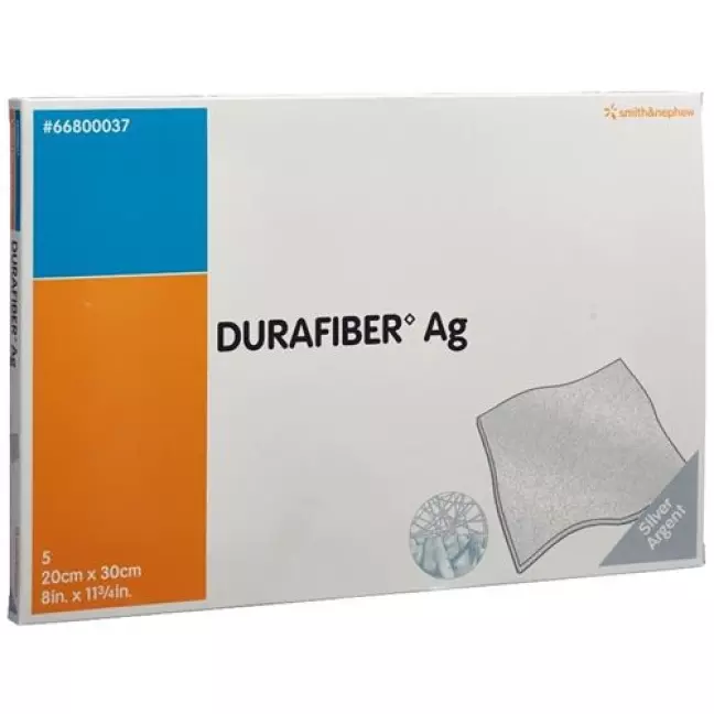 Durafiber AG Пов'язка ранова 20х30см стерильна 5 шт