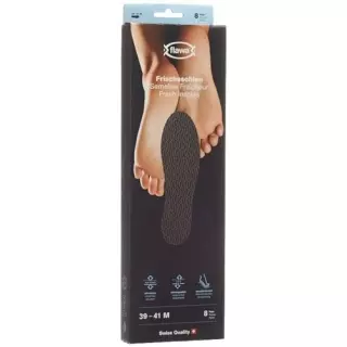 Flawa fresh soles M 39-41 black 8 пар