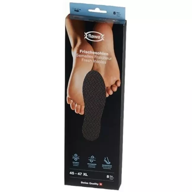 FLAWA FRESH SOLES XL 45-47 ЧОРНИЙ 8 P FLAWA FRESH SOLES XL 45-47 ЧОРНИЙ 8 P