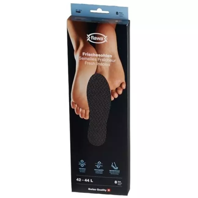 Підошви Flawa fresh L 42-44 чорні 8 пар