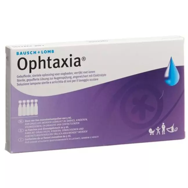 Ophtaxia Буферний розчин для промивання очей стерильний 10 Unidos 5 м Ophtaxia Буферний розчин для промивання очей стерильний 10 Unidos 5 м