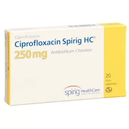 Ципрофлоксацин Спіріг HC Filmtabl 250 мг 20 шт