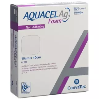 AQUACEL Ag Foam поролонова пов&#39;язка неклейка 10х10см 10 шт.