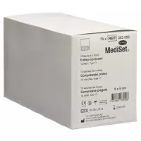 Компреси складні Mediset IVF тип 17 5х5 см 12 разів стерильні 70 х 3 шт.