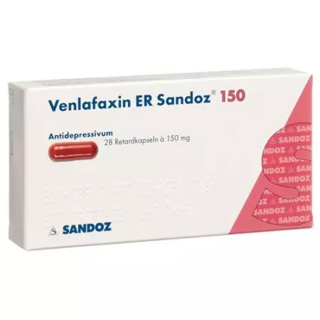 Венлафаксин ER Sandoz Ret капсули 150 мг 28 шт Венлафаксин ER Sandoz Ret капсули 150 мг 28 шт