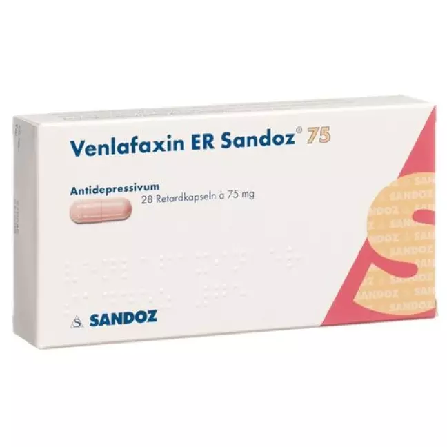 Венлафаксин ER Sandoz Ret капсули 75 мг 28 шт Венлафаксин ER Sandoz Ret капсули 75 мг 28 шт