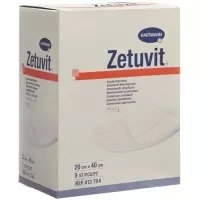 Пов&#39;язка розсмоктуюча Zetuvit 20х40см стерильна 5 шт