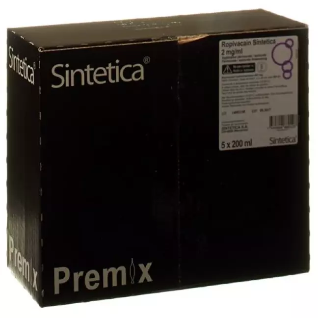 Ropivacaine Sintetica Inj Inf Prep 2 мг/мл 200 мл пакет 5 шт. Ropivacaine Sintetica Inj Inf Prep 2 мг/мл 200 мл пакет 5 шт.