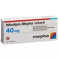 НІФЕДІПІН Mepha Matrixtabl 40 мг ретард