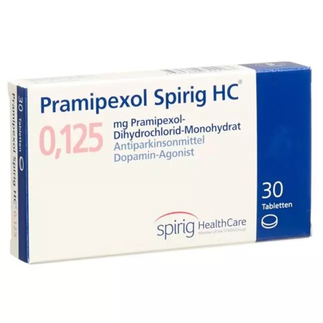 Pramipexol Spirig 0.125 mg 30 tablets Pramipexol Spirig 0.125 mg 30 tablets