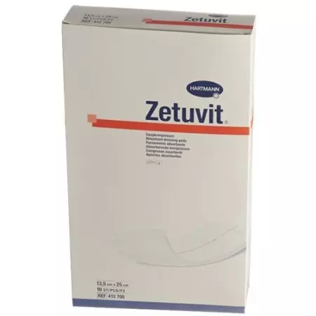 Пов&#39;язка абсорбційна Zetuvit 13,5х25 см стерильна 10 шт