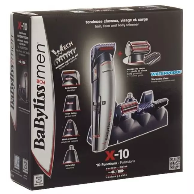 Тример Babyliss X-10 волосся обличчя тіло