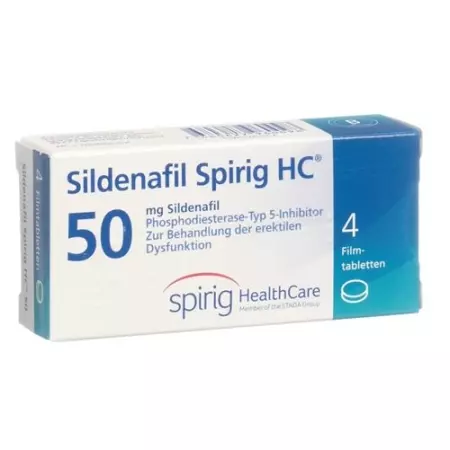 Sildenafil Spirig HC Filmtable 50 мг 4 шт Sildenafil Spirig HC Filmtable 50 мг 4 шт