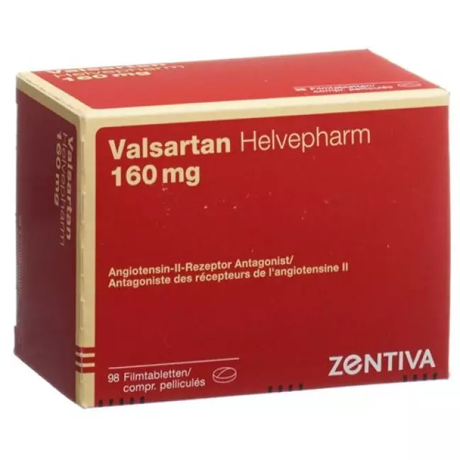 Valsartan Helvepharm Filmtabl 160 мг 98 шт Valsartan Helvepharm Filmtabl 160 мг 98 шт