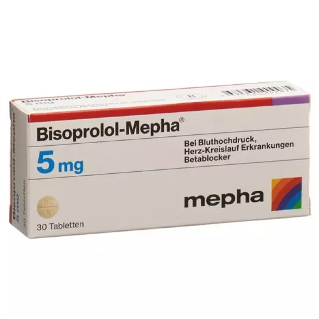 Bisoprolol Mepha 5 mg 30 tablets Bisoprolol Mepha 5 mg 30 tablets